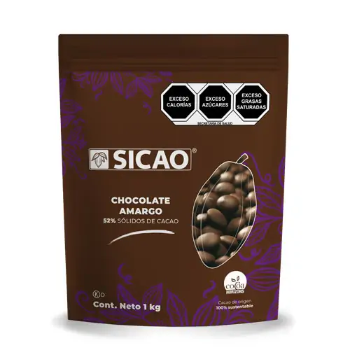 Chcocolate amargo 52% 1k Sicao
